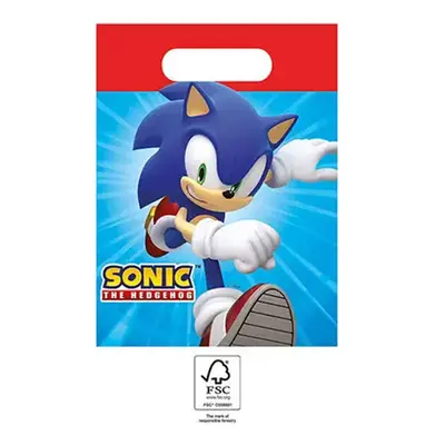 Sonic a sündisznó Sega papír ajándéktasak 4 db-os