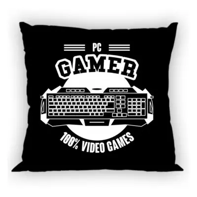 Gamer Black párnahuzat 40x40 cm