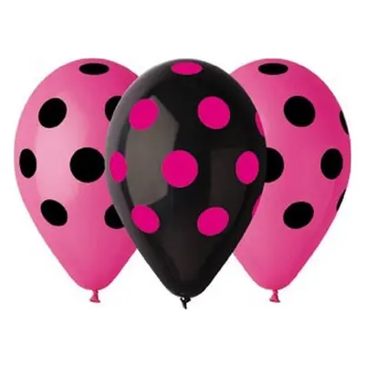 Hen Night Dots, Pöttyös léggömb, lufi 5 db-os 12 inch (30 cm)