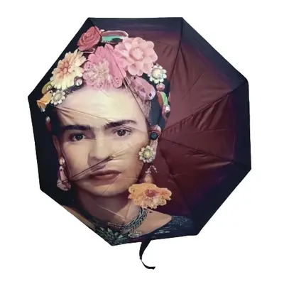 Bordó automata esernyő - Frida Kahlo - ÚJ