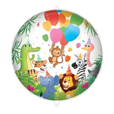 Dzsungel Balloons fólia lufi 46 cm