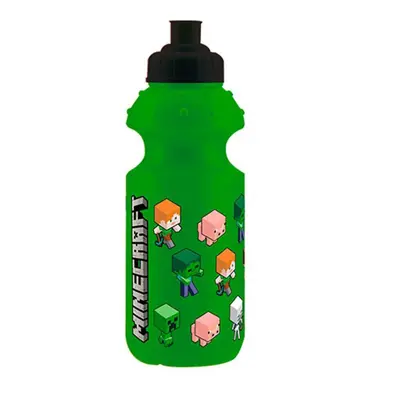 Minecraft Green műanyag kulacs, sportpalack 350 ml