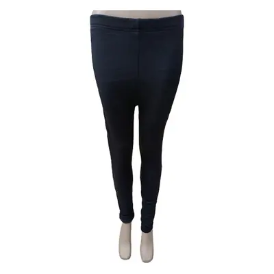 Női 3-4XL-es fekete szőrmével bélelt leggings - ÚJ