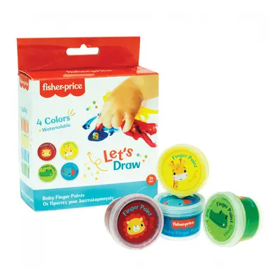 Fisher-Price Let&#039;s Draw baba ujjfesték 6 db-os