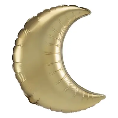 Gold Crescent, Arany szatén hold fólia lufi 89 cm