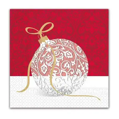 Karácsonyi Elegant Xmas Ball szalvéta 20 db-os 33x33 cm