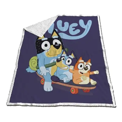 Bluey Skateboard sherpa takaró 120x150cm