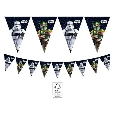 Star Wars Galaxy zászlófüzér FSC 2,3 m