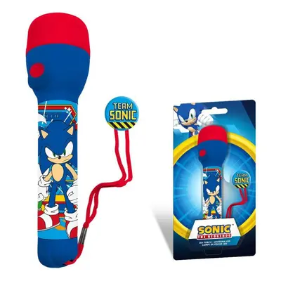 Sonic a sündisznó elemlámpa, zseblámpa 21 cm