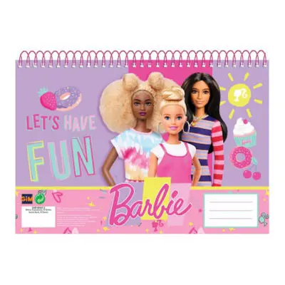 Barbie Happy Thoughts A/4 spirál vázlatfüzet, 30 lapos