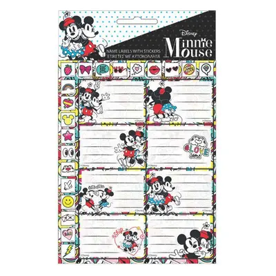 Disney Minnie Draft füzetcímke matricával 16 db-os