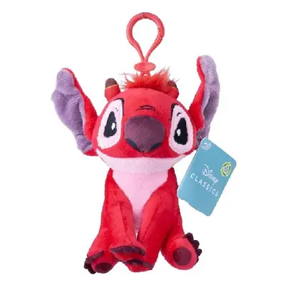 Disney Lilo és Stitch, A csillagkutya Leroy 3D plüss figura akasztóval 14 cm