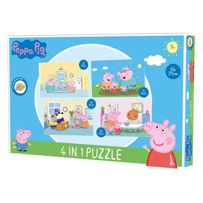 Peppa malac puzzle 4 az 1-ben