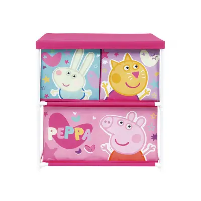 Peppa malac Friends játéktároló állvány 3 rekeszes 53x30x60 cm