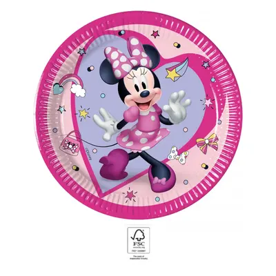 Disney Minnie Junior papírtányér 8 db-os 20 cm FSC