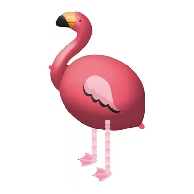 Flamingó Pink sétáló fólia lufi 83 cm