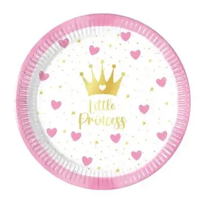 Hercegnők Little Princess papírtányér 8 db-os 20 cm FSC