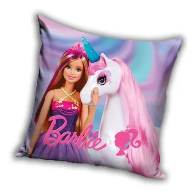 Barbie Unicorn párnahuzat 40x40 cm Velúr