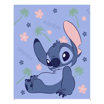 Disney Lilo és Stitch, A csillagkutya Aloha flanel takaró 130x160cm