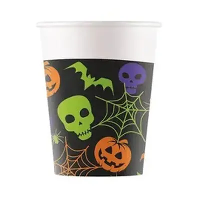 Halloween Happy papír pohár 8 db-os 200 ml FSC