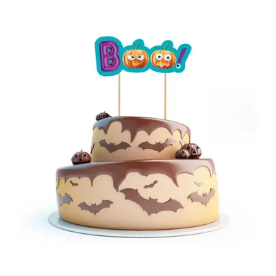 Halloween Boo torta dekoráció 18 cm