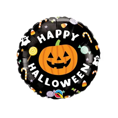 Happy Halloween Candies fólia lufi 46 cm