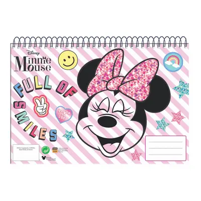 Disney Minnie Smiles A/4 spirál vázlatfüzet 30 lapos