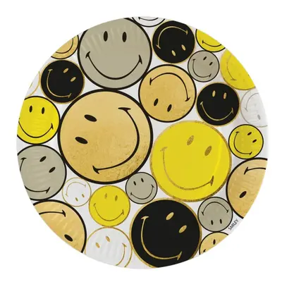 Emoji Smiley Originals papírtányér 8 db-os 23 cm