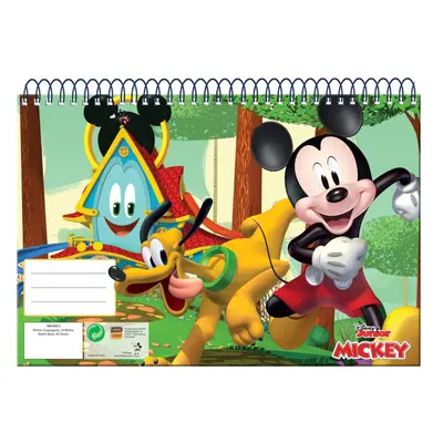 Disney Mickey Fun Times A/4 spirál vázlatfüzet, 30 lapos