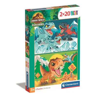 Dinoszaurusz Explorers 2x20 db-os puzzle Clementoni