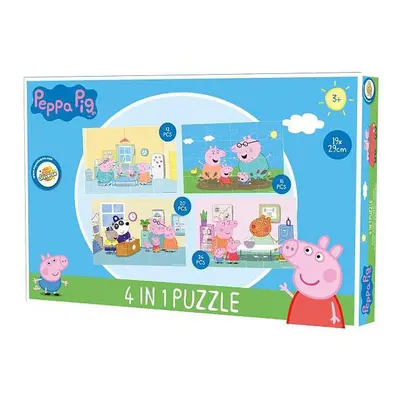 Peppa malac Home puzzle 4 az 1-ben