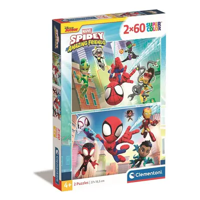 Pókember Spidey 2x60 db-os puzzle Clementoni