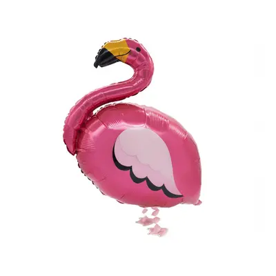 Flamingó Pink sétáló fólia lufi 83 cm