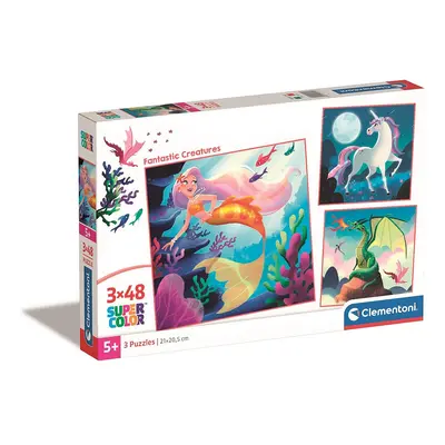 Fantasztikus lények Magic 3x48 db-os puzzle Clementoni