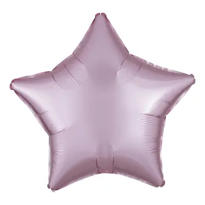 Silk Pastel Pink csillag fólia lufi 48 cm