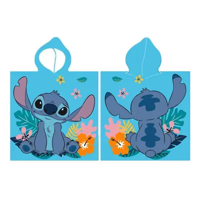 Disney Lilo és Stitch, A csillagkutya Listening Ears strand törölköző poncsó 55x110 cm (Fast Dry