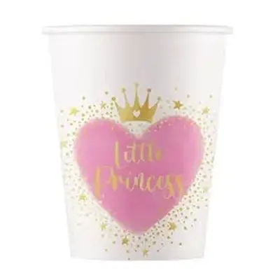 Hercegnők Little Princess papír pohár 8 db-os 200 ml FSC