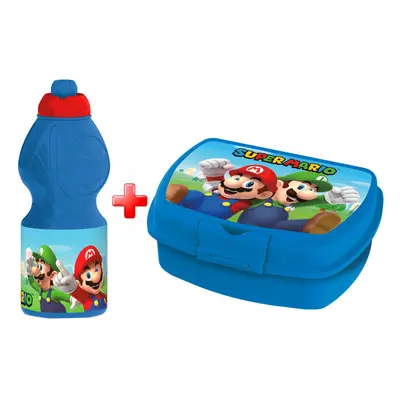 Super Mario Luigi kulacs és szendvicsdoboz szett