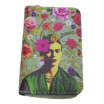 Zöld virágos pénztárca - Frida Kahlo - ÚJ