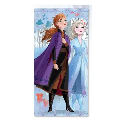 Disney Jégvarázs Sisters fürdőlepedő, strand törölköző 70x137 cm (Fast Dry)