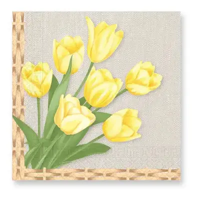 Húsvét Tulips szalvéta 20 db-os 33x33 cm