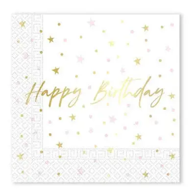 Happy Birthday Candles szalvéta 20 db-os 33x33 cm FSC