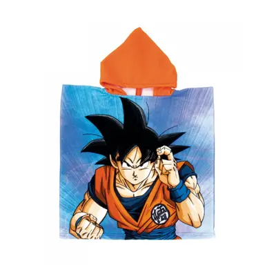 Dragon Ball Son Goku strand törölköző poncsó 55x110cm (Fast Dry)