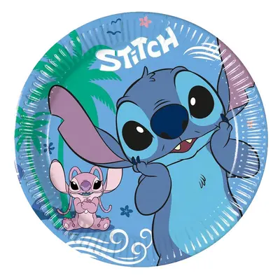 Disney Lilo és Stitch, A csillagkutya Angel papírtányér 8 db-os 20 cm FSC