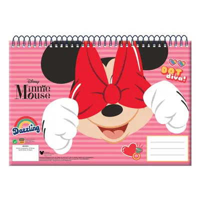 Disney Minnie Wink A/4 spirál vázlatfüzet, 30 lapos