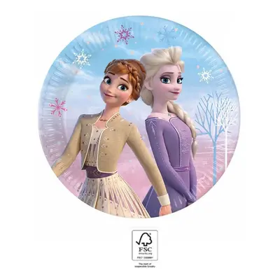 Disney Jégvarázs Wind papírtányér 8 db-os 23 cm FSC