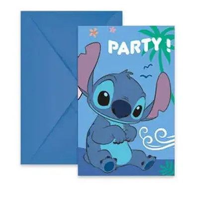 Disney Lilo és Stitch, A csillagkutya Angel party meghívó 6 db-os FSC