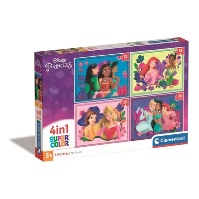 Disney Hercegnők Whimsical 4 az 1-ben puzzle Clementoni