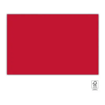 Piros Unicolour Red papír asztalterítő 120x180 cm FSC