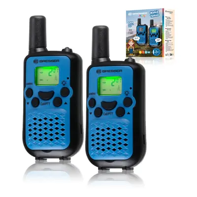 Walkie Talkie újratölthető kék BRESSER JUNIOR